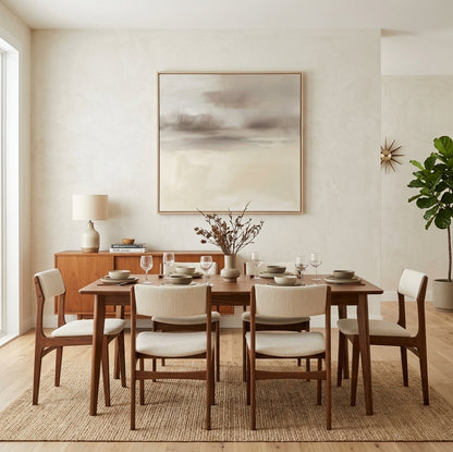 Soft Haze - Minimalist Beige Abstract Wall Art Original