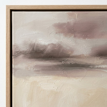 Soft Haze - Minimalist Beige Abstract Wall Art Original