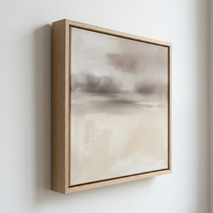 Soft Haze - Minimalist Beige Abstract Wall Art Original