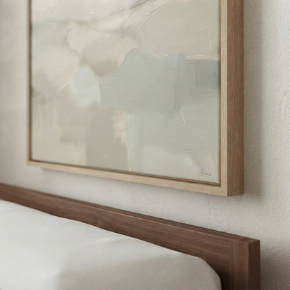 Quiet Fields - Neutral Minimalist Abstract Landscape Painting