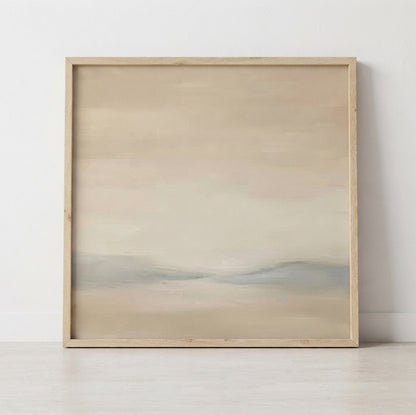 Where the Light Rests - Original Japandi Landscape Painting