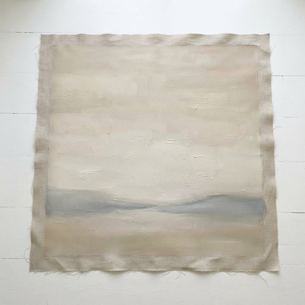 Where the Light Rests - Original Japandi Landscape Painting