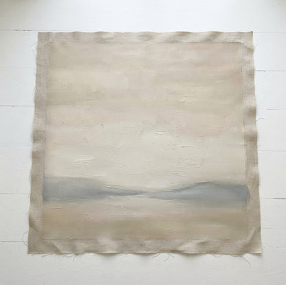 Where the Light Rests - Original Japandi Landscape Painting