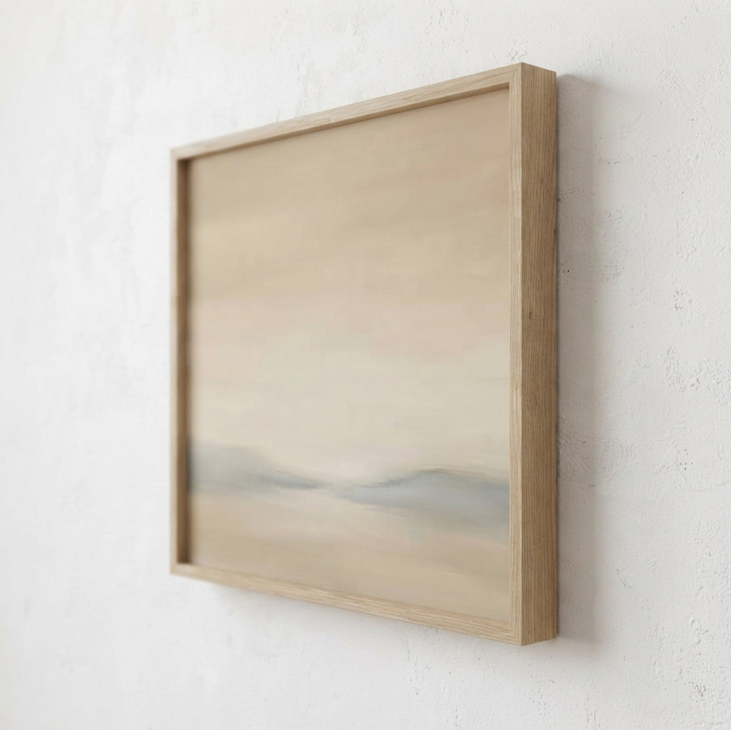 Where the Light Rests - Original Japandi Landscape Painting