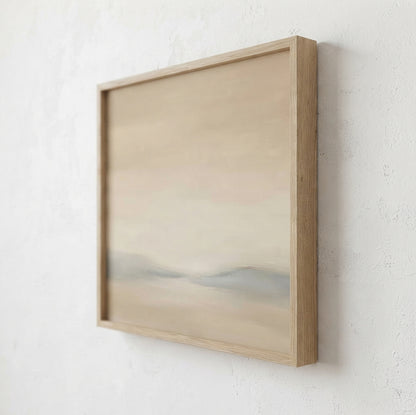 Where the Light Rests - Original Japandi Landscape Painting