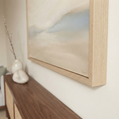 Where the Light Rests - Original Japandi Landscape Painting