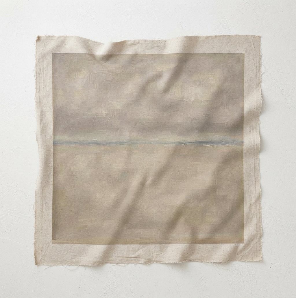 Muted Horizons No.4 - Original Minimalist Coastal Oil Painting