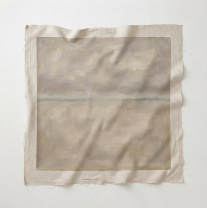 Muted Horizons No.4 - Original Minimalist Coastal Oil Painting