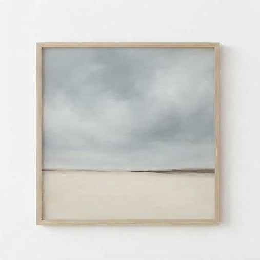 Where Earth Meets Sky - Original Minimalist Horizon Landscape Painting