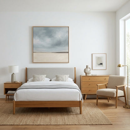 Where Earth Meets Sky - Original Minimalist Horizon Landscape Painting