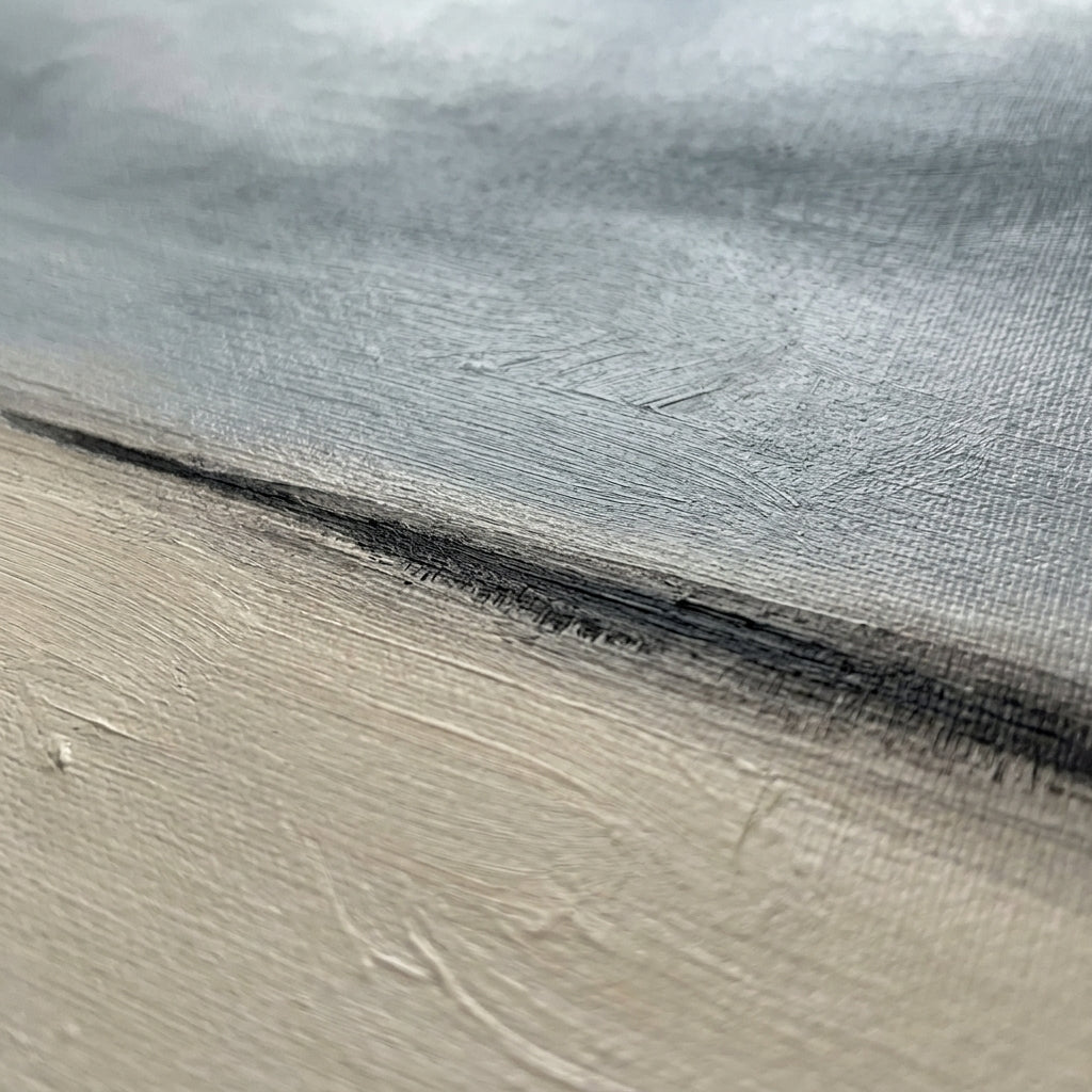 Where Earth Meets Sky - Original Minimalist Horizon Landscape Painting