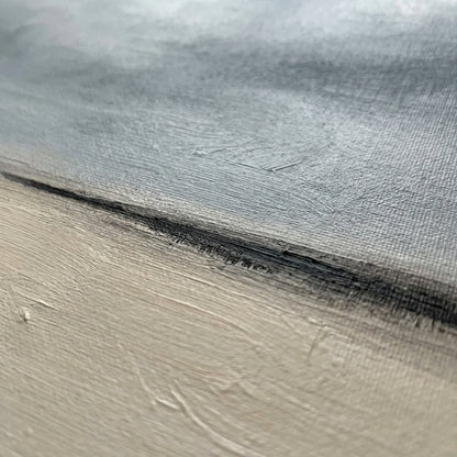 Where Earth Meets Sky - Original Minimalist Horizon Landscape Painting