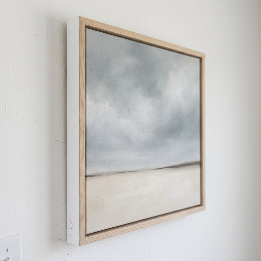 Where Earth Meets Sky - Original Minimalist Horizon Landscape Painting