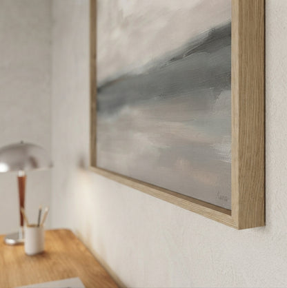 Muted Horizons No.2 - Original Minimalist Neutral Abstract Landscape Painting