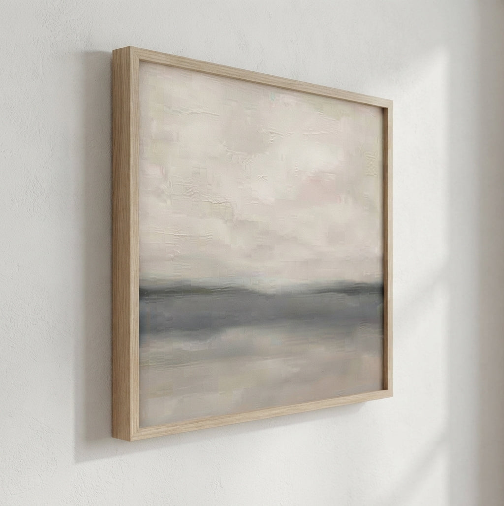 Muted Horizons No.2 - Original Minimalist Neutral Abstract Landscape Painting