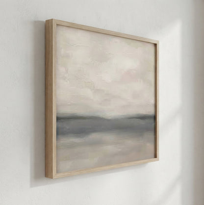 Muted Horizons No.2 - Original Minimalist Neutral Abstract Landscape Painting