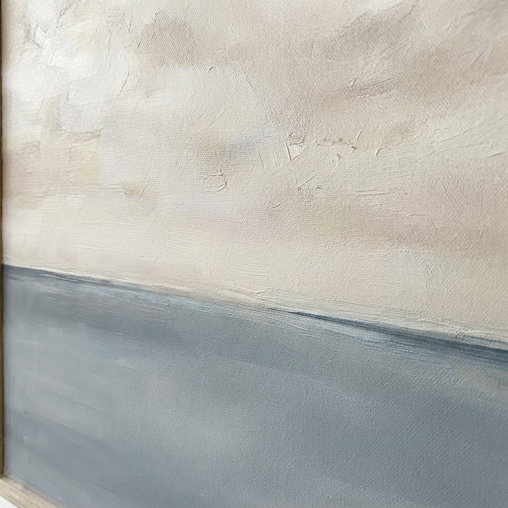Muted Horizons No.6 - Original Minimalist Ocean Painting