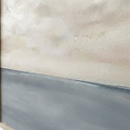 Muted Horizons No.6 - Original Minimalist Ocean Painting