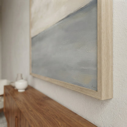 Muted Horizons No.6 - Original Minimalist Ocean Painting