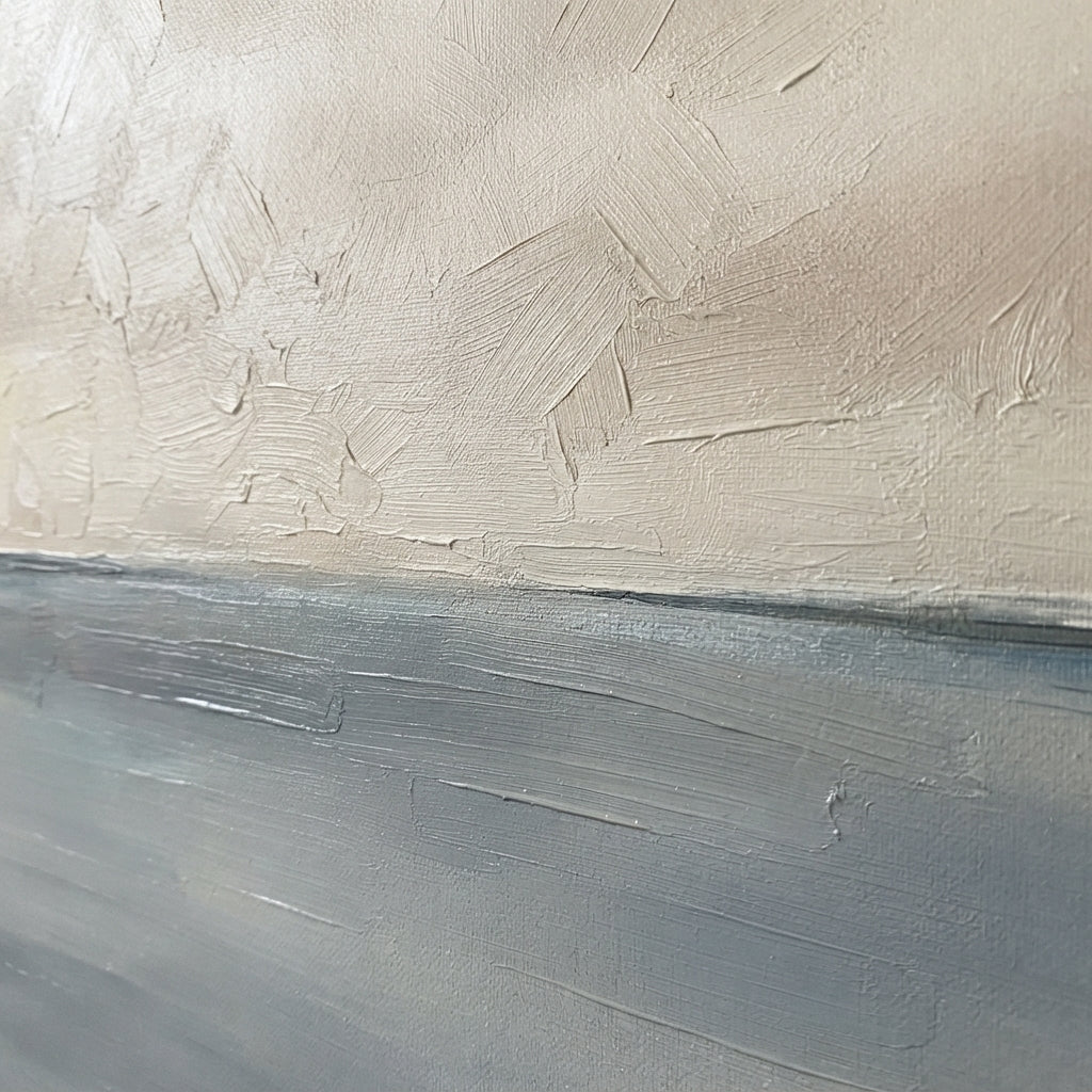 Muted Horizons No.6 - Original Minimalist Ocean Painting
