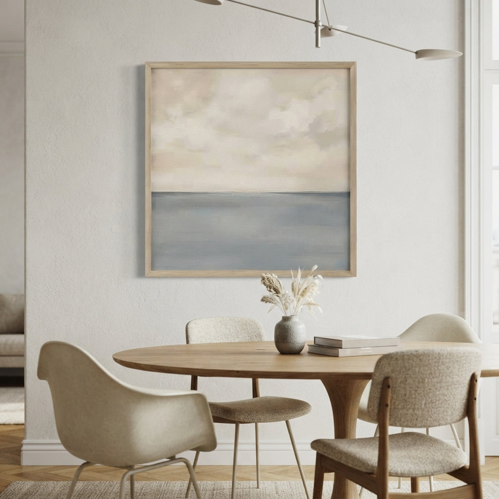 Muted Horizons No.6 - Original Minimalist Ocean Painting