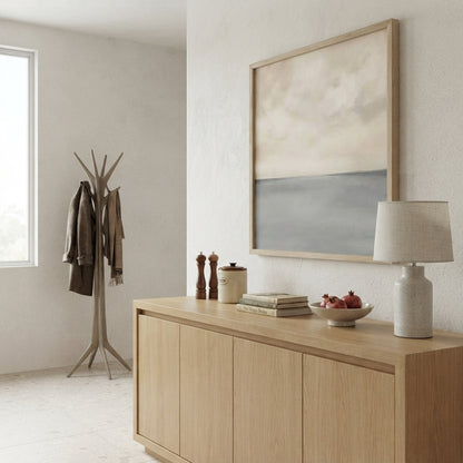Muted Horizons No.6 - Original Minimalist Ocean Painting