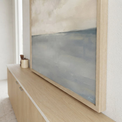 Muted Horizons No.6 - Original Minimalist Ocean Painting