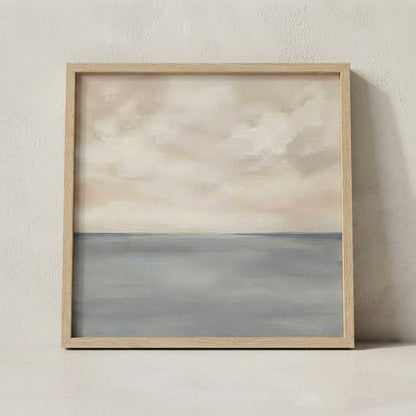 Muted Horizons No.6 - Original Minimalist Ocean Painting
