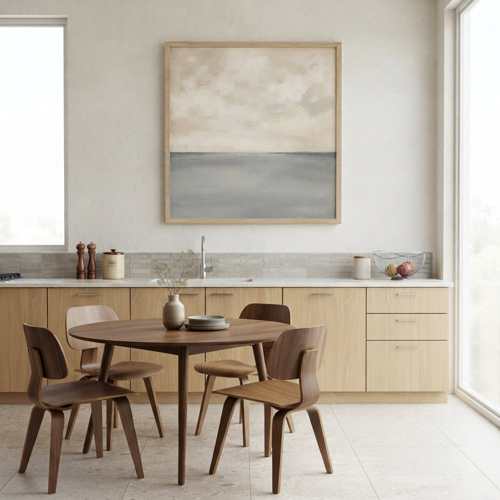 Muted Horizons No.6 - Original Minimalist Ocean Painting