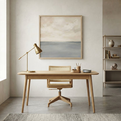 Muted Horizons No.6 - Original Minimalist Ocean Painting