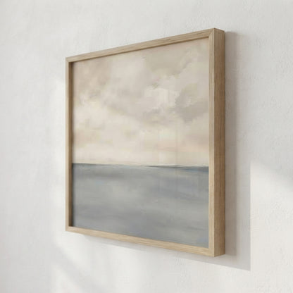 Muted Horizons No.6 - Original Minimalist Ocean Painting