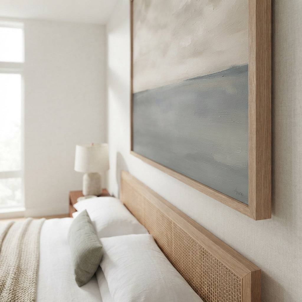 Muted Horizons No.6 - Original Minimalist Ocean Painting