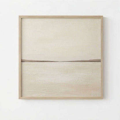 Subtle Horizon No.2 - Original Minimalist Textured Abstract Painting