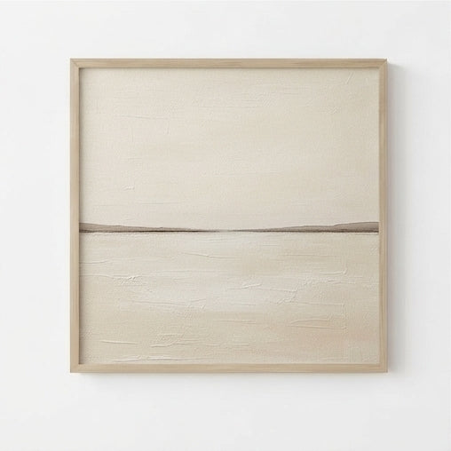 Subtle Horizon No.2 - Original Minimalist Textured Abstract Painting