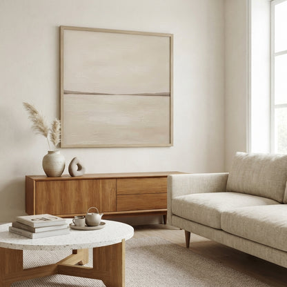 Subtle Horizon No.2 - Original Minimalist Textured Abstract Painting