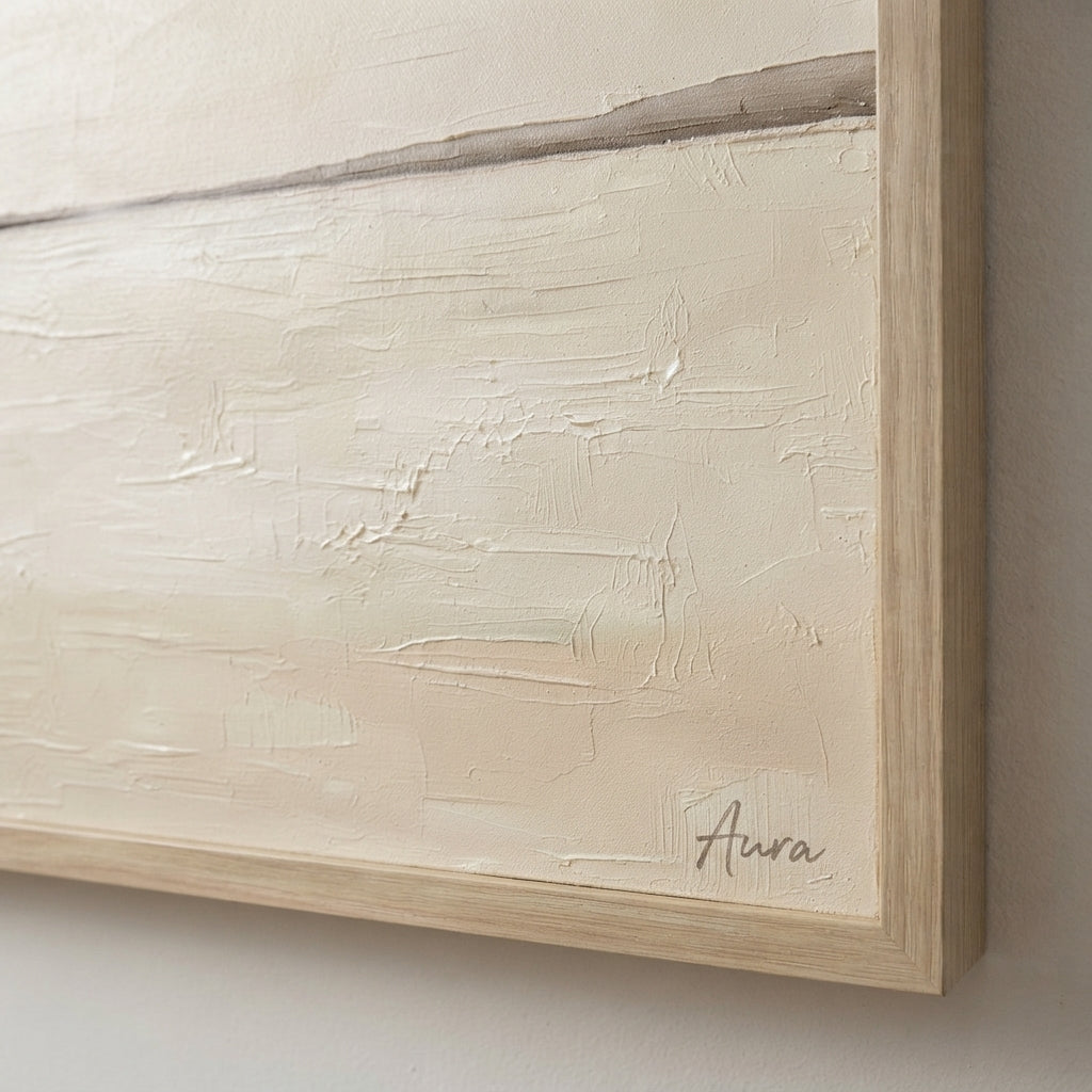 Subtle Horizon No.2 - Original Minimalist Textured Abstract Painting