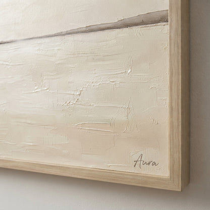 Subtle Horizon No.2 - Original Minimalist Textured Abstract Painting