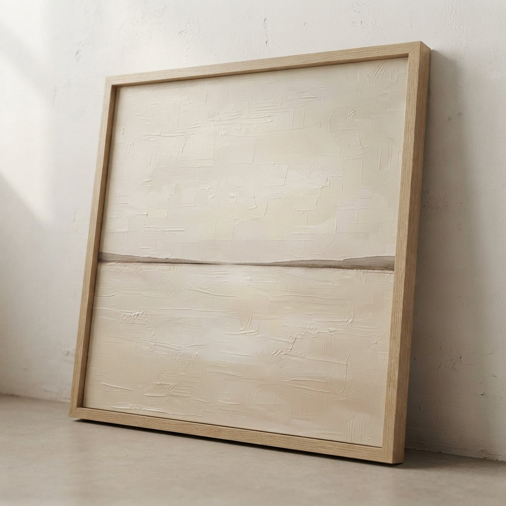 Subtle Horizon No.2 - Original Minimalist Textured Abstract Painting