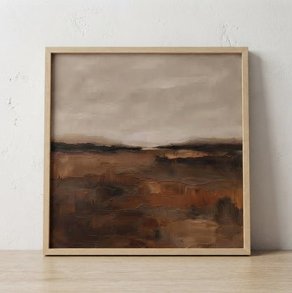 Terra Silente - Original Textured Earth Tone Abstract Painting