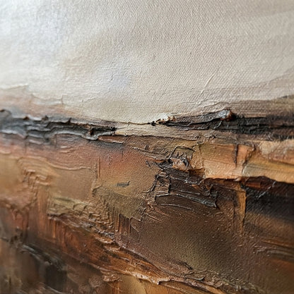 Terra Silente - Original Textured Earth Tone Abstract Painting