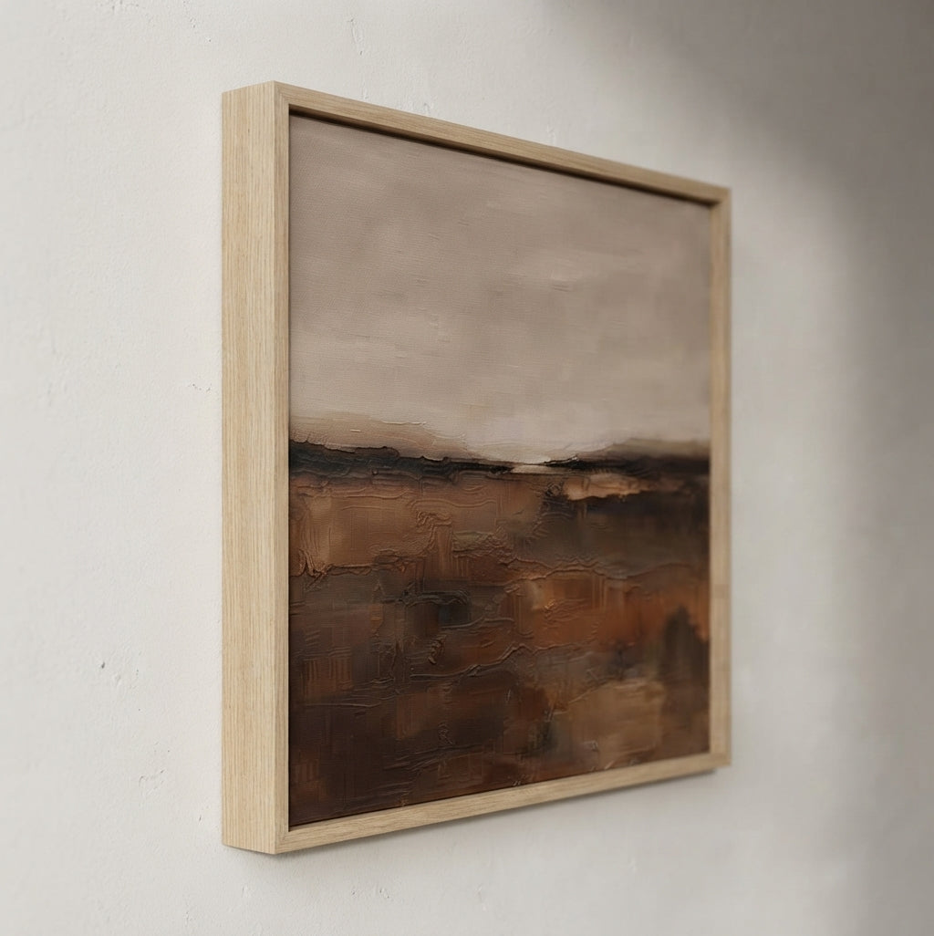 Terra Silente - Original Textured Earth Tone Abstract Painting