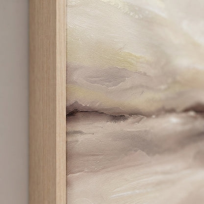 Serene Haze No.3 - Original Neutral Abstract Landscape Painting