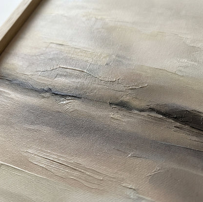 Serene Haze No.3 - Original Neutral Abstract Landscape Painting