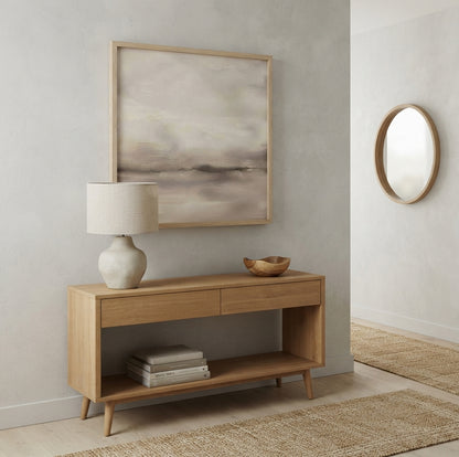 Serene Haze No.3 - Original Neutral Abstract Landscape Painting