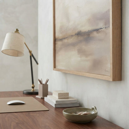 Serene Haze No.3 - Original Neutral Abstract Landscape Painting