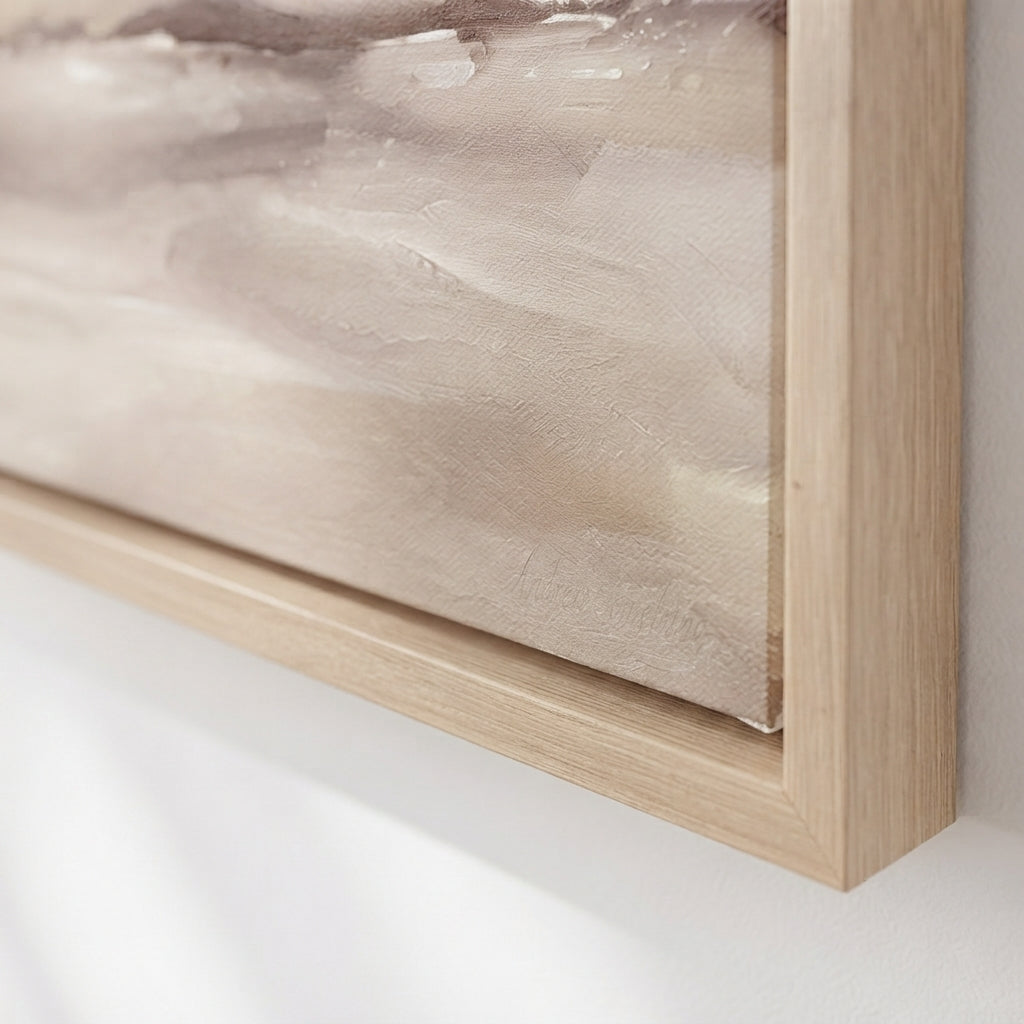 Serene Haze No.3 - Original Neutral Abstract Landscape Painting