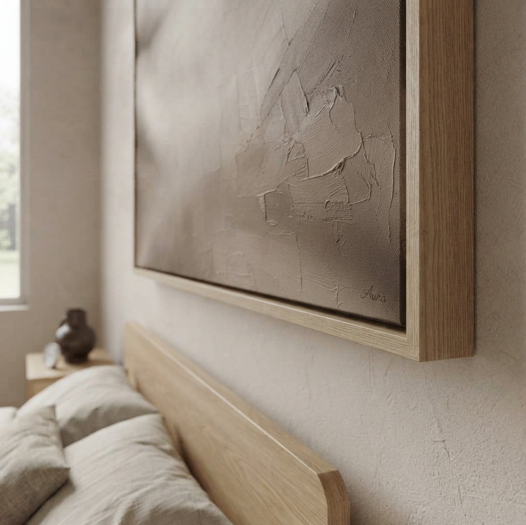Misty Dunes - Original Neutral Brown Abstract Painting