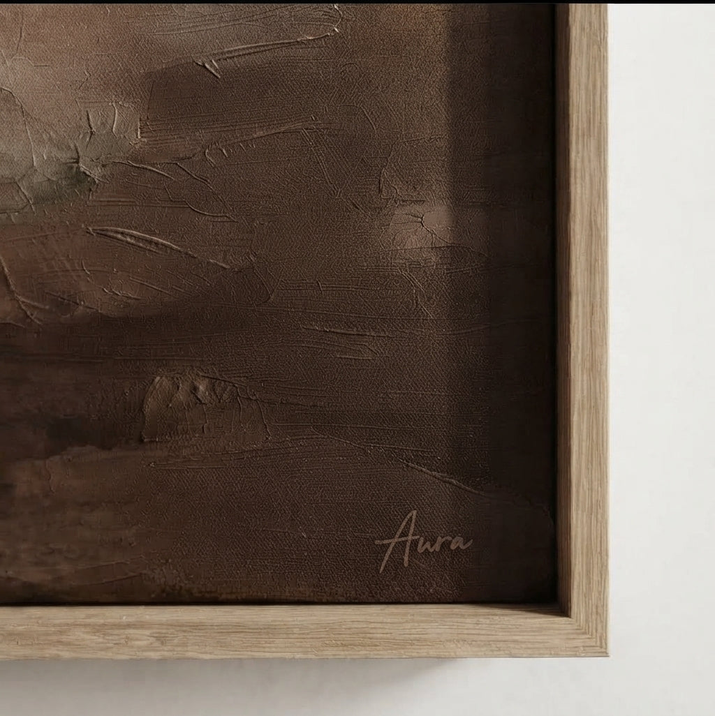 Misty Dunes - Original Neutral Brown Abstract Painting