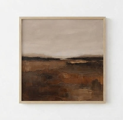 Terra Silente - Original Textured Earth Tone Abstract Painting