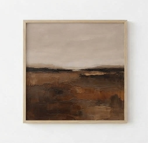 Terra Silente - Original Textured Earth Tone Abstract Painting